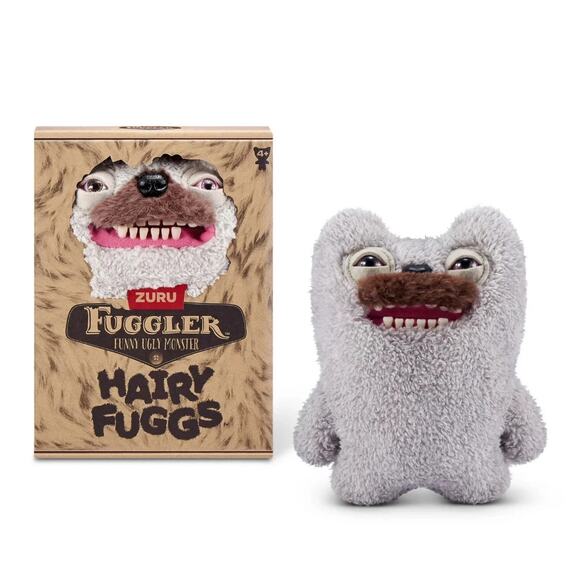 ZURU Fuggler Funny Ugly Monster Old Tooth Mustache Hairy Fuggler 9” - Picture 2 of 3